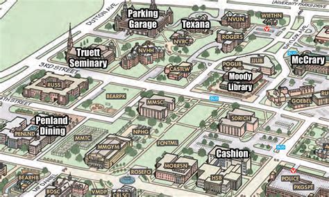 baylor campus map|map of baylor university campus.